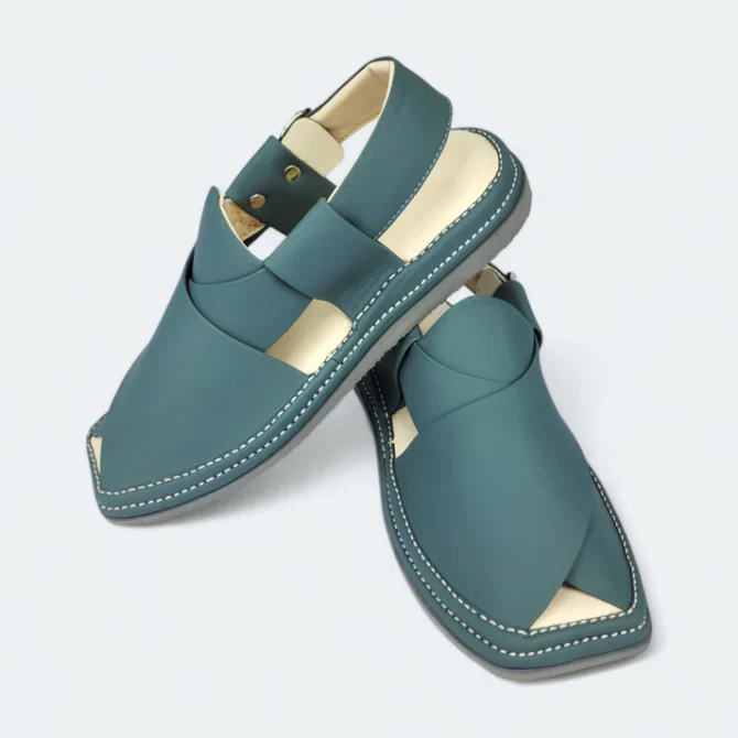 Modern Kaptan Lightweight Medicated Chappal Genuine Tan
