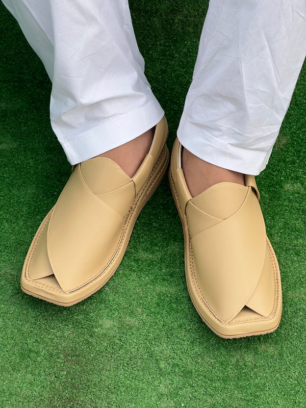 Modern Kaptan Lightweight Medicated Chappal Genuine Gold