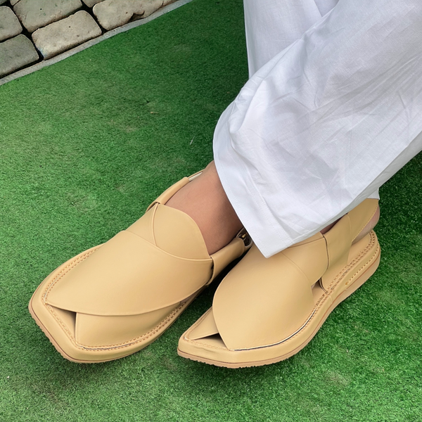 Modern Kaptan Lightweight Medicated Chappal Genuine Gold
