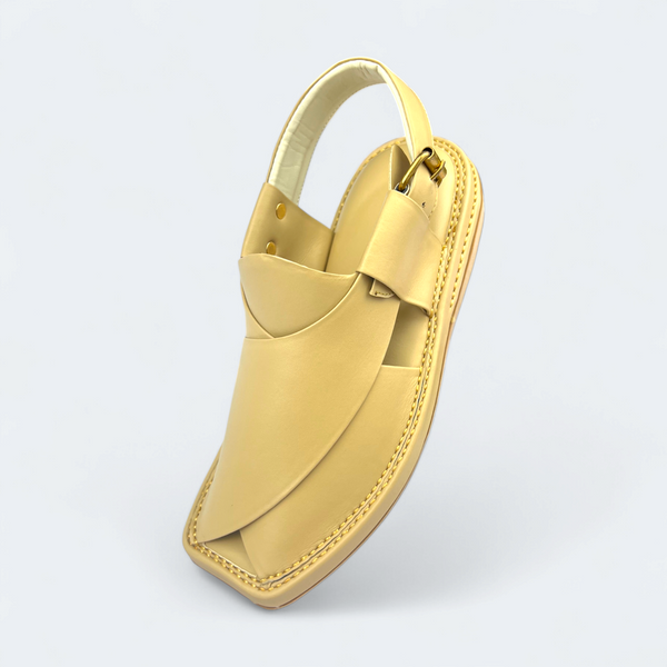 Modern Kaptan Lightweight Medicated Chappal Genuine Gold