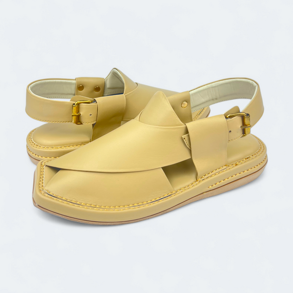 Modern Kaptan Lightweight Medicated Chappal Genuine Gold