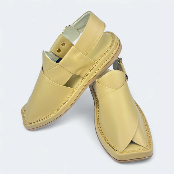 Modern Kaptan Lightweight Medicated Chappal Genuine Gold